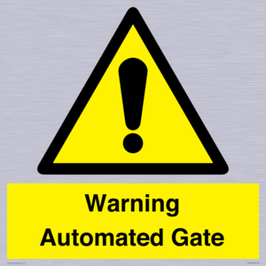 Warning Automated Gate
